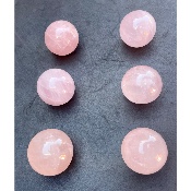 ROSEQUARZ KUGEL Lot von 6 Stück