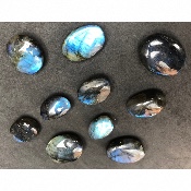 LABRADORIT blau HANDSCHMEICHLER 10 Stück