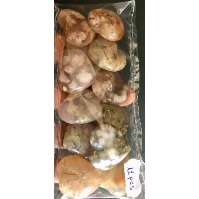 ACHATBLUME HERZ Lot von 12 Stück