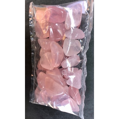 ROSENQUARZ  TROMMELSTEIN Tüte von 250g