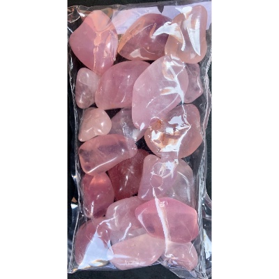 ROSENQUARZ  TROMMELSTEIN Tüte von 250g