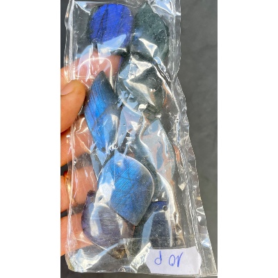 LABRADORIT BLAU ANHÄNGER  Tüte  von 10 Stück