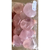 ROSENQUARZ HERZ Lot von 10 Stück