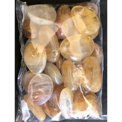 KRISTALL HÄMATIT GELB HANDSCHMEICHLER Tüte von  500g