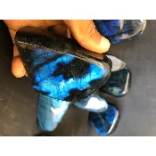 LABRADORIT blau FREIFORM komplett poliert 11 Stück 
