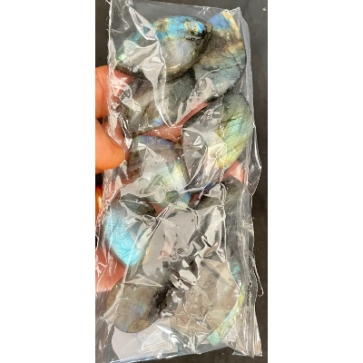 LABRADORIT CABOCHON Tüte von 10 Stück
