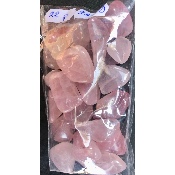 ROSENQUARZ  TROMMELSTEIN Tüte von 250g