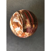 VERSTEINERTER HOLZ KUGEL 675 gr