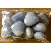 CALCIT BLAU HERZ Tüte von 10 Stück
