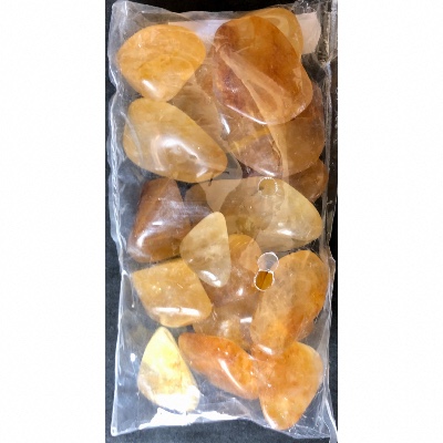 KRISTALL HÄMATIT GELB TROMMELSTEIN Tüte von 250g