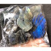 LABRADORIT eine polierte Seite Tüte von 500g