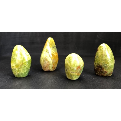 OPAL Grün FREI FORM 4 Stück