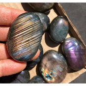 LABRADORIT Lila HANDSCHMEICHLER 13 Stück