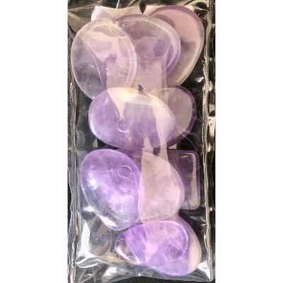 AMETHYST CABOCHON Tüte von 10 Stück