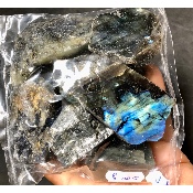 LABRADORIT eine polierte Seite Tüte von 500g