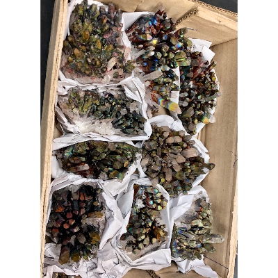 Roher QUARZ REGENBOGEN 10 Stück