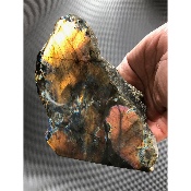 LABRADORIT Mehrfarbig-Gold EINE POLIERTE SEITE 1360g
