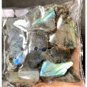 LABRADORIT eine polierte Seite Tüte von 500g