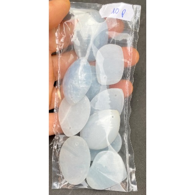 CALCIT BLAU ANHÄNGER Tüte von 10 Stück