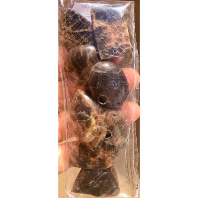 MIKROKLIN SCHWARZ ANHÄNGER Tüte von 10 Stück