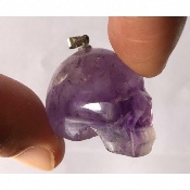 AMETHYST SCHÄDEL ANHÄNGER 19 g