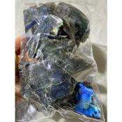 LABRADORIT EINE POLIERTE SEITE Lot von 1Kg