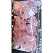 ROSENQUARZ  TROMMELSTEIN Tüte von 250g