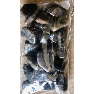 MIKROKLIN SCHWARZ Trommelstein 250g