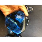 LABRADORIT blau FREIFORM komplett poliert 11 Stück 