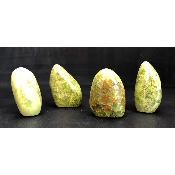 OPAL Grün FREI FORM 4 Stück