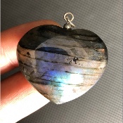 LABRADORITE Herz ANHÄNGER 18,1g