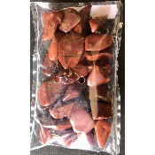 ROTER JASPIS HANDSTÜCK Tüte von 250g