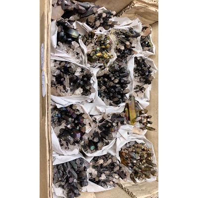 Roher QUARZ REGENBOGEN 15 Stück