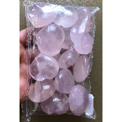 ROSENQUARZ HERZ Lot von 15 Stück