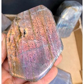 LABRADORIT FREIFORM mehrfarbig-Regenbogen Box von 7 Stück