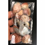 BEDRUCKTER JASPIS gebohrt HERZ Lot von 12 Stück
