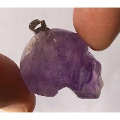 AMETHYST SCHÄDEL ANHÄNGER 19 g