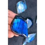 LABRADORIT blau ANHÄNGER großes Modell Tüte von 5 Stück