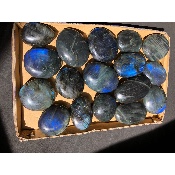 LABRADORIT TROMMELSTEIN Box von 17 Stück