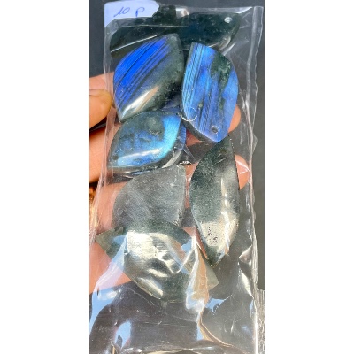 LABRADORIT BLAU ANHÄNGER  Tüte  von 10 Stück