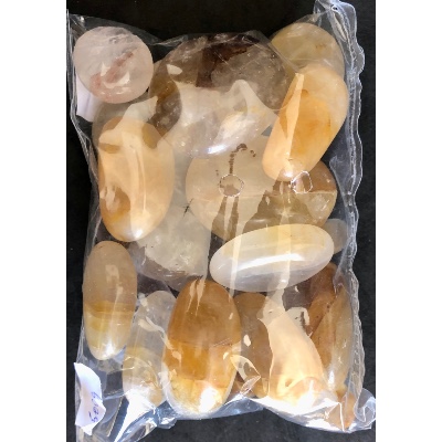 KRISTALL HÄMATIT GELB HANDSCHMEICHLER Tüte von  500g