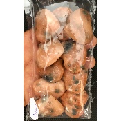 CALCIT ORANGE HERZ Lot von 10 Stück
