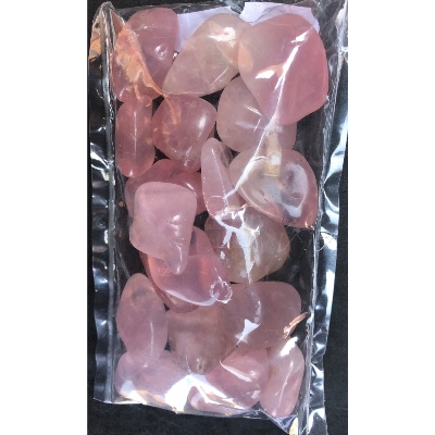 ROSENQUARZ  TROMMELSTEIN Tüte von 250g