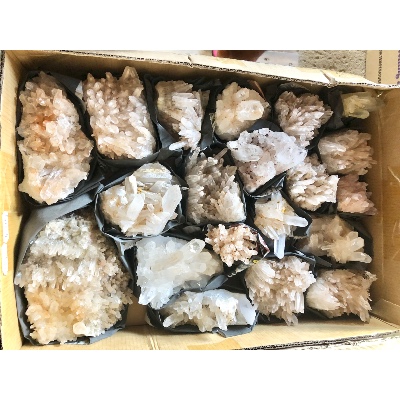 BERGKRISTALL STUFE Box von 21 Stück