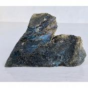 LABRADORIT blau EINE POLIERTE SEITE 158g