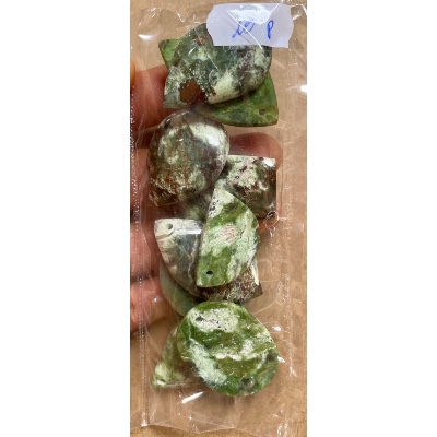 CHRYSOPRAS ANHÄNGER Tüte von 10 Stück